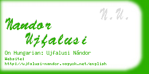 nandor ujfalusi business card