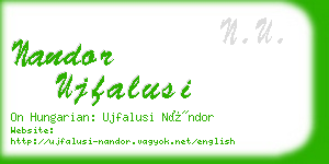 nandor ujfalusi business card